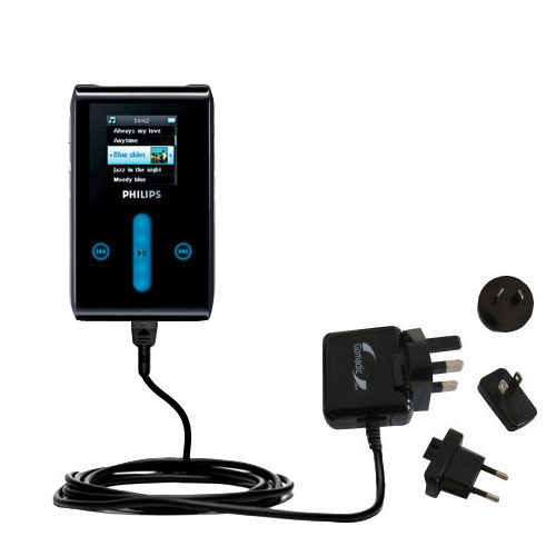 International Wall Charger compatible with the Philips GoGear HDD1430