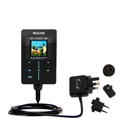 International Wall Charger compatible with the Philips GoGear HDD1630/17