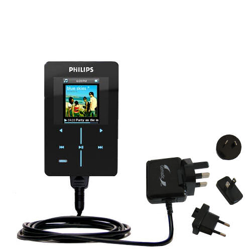 International Wall Charger compatible with the Philips GoGear HDD1835/37