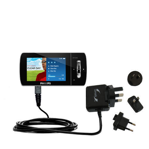 International Wall Charger compatible with the Philips GoGear Muse