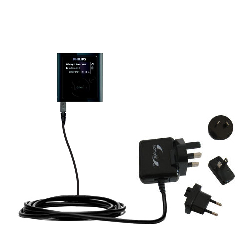 International Wall Charger compatible with the Philips GoGear SA1925/37