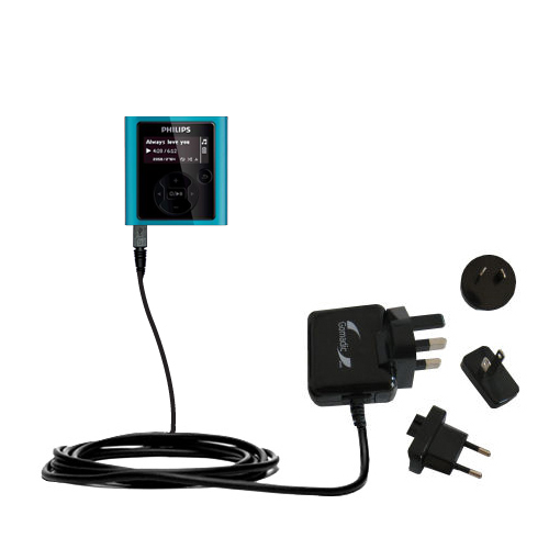 International Wall Charger compatible with the Philips GoGear SA1926/37