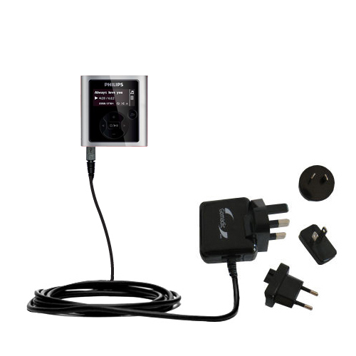 International Wall Charger compatible with the Philips GoGear SA1946/37