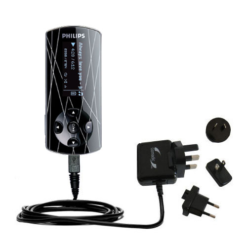 International Wall Charger compatible with the Philips GoGear SA4415