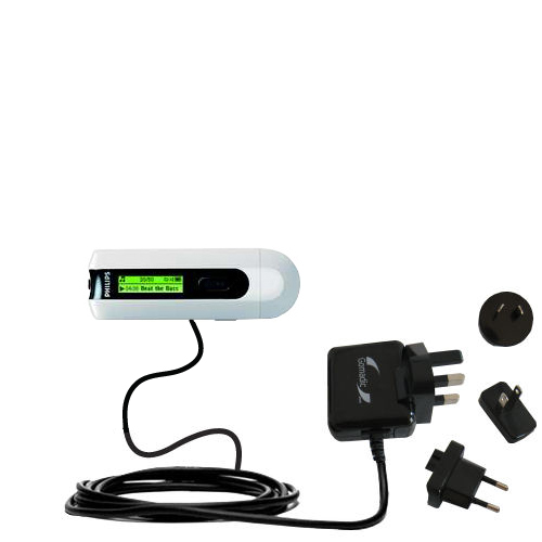 International Wall Charger compatible with the Philips GoGear SA2115/37