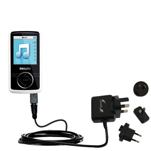 International Wall Charger compatible with the Philips GoGear SA3104/37