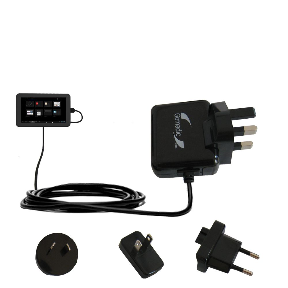 International Wall Charger compatible with the Proscan  PLT7223 GK4 / GK6 Tablet