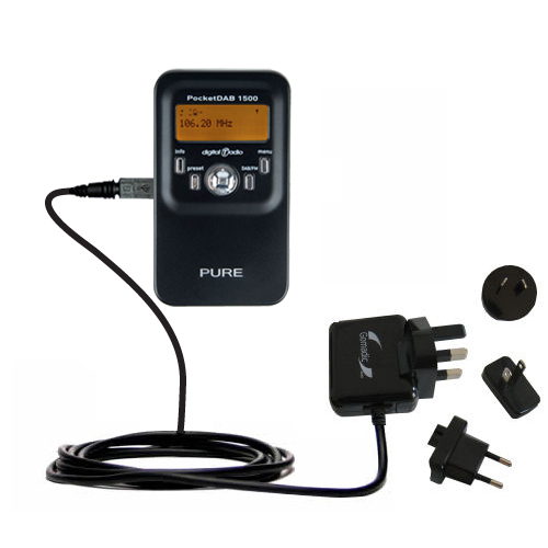International Wall Charger compatible with the PURE PocketDAB 1500