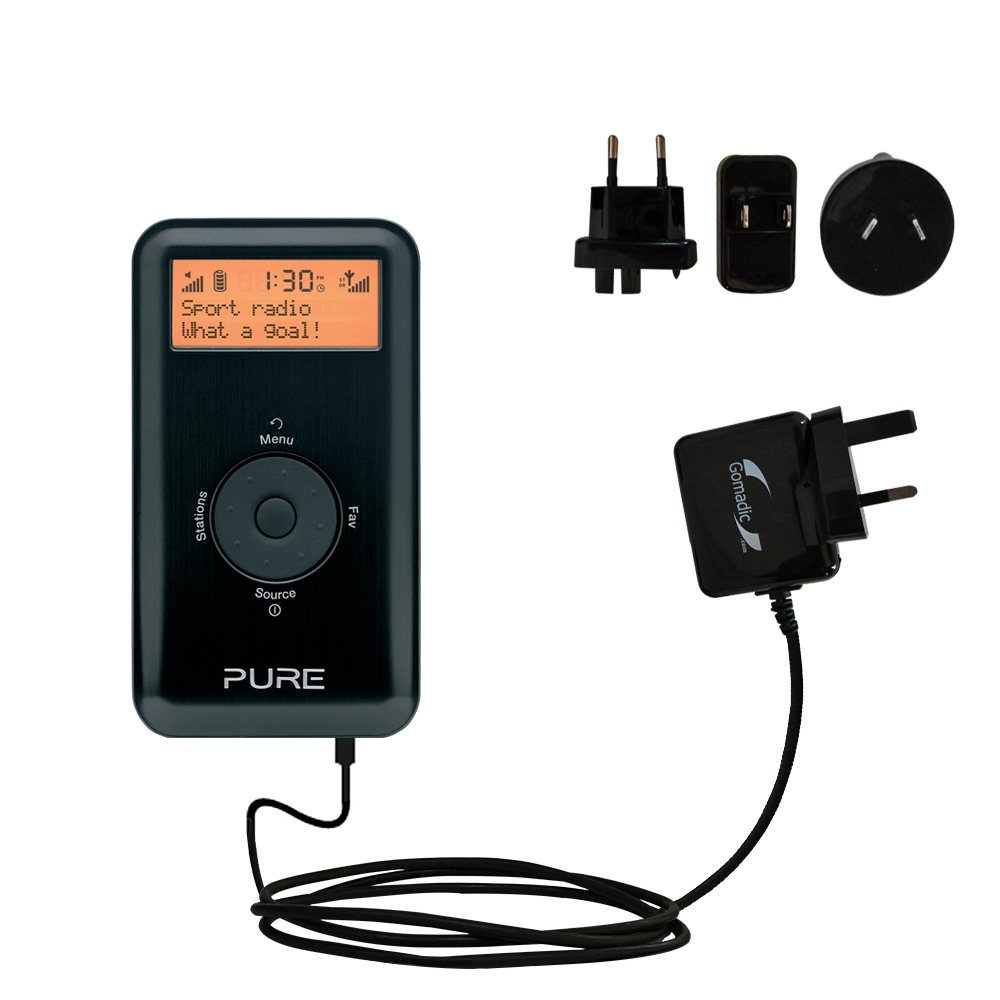 International Wall Charger compatible with the PURE PocketDAB Move 2500