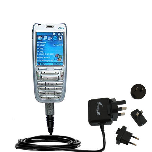International Wall Charger compatible with the Qtek 8010 Smartphone