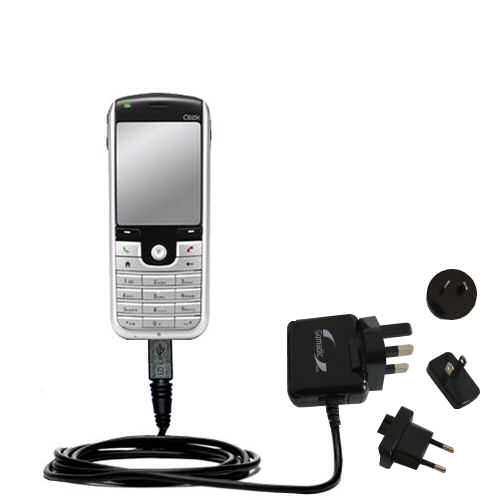 International Wall Charger compatible with the Qtek 8020 Smartphone
