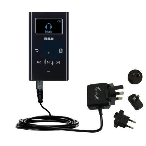 International Wall Charger compatible with the RCA M2204 Lyra Digital Audio Player