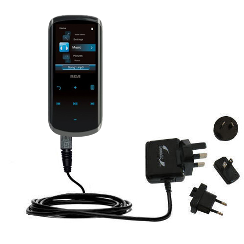 International Wall Charger compatible with the RCA M4508 Lyra Digital Media Player