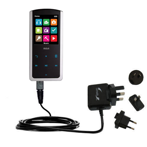 International Wall Charger compatible with the RCA M4808 Lyra Digital Media Player