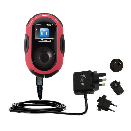 International Wall Charger compatible with the RCA SC2202 JET Digital Audio Player