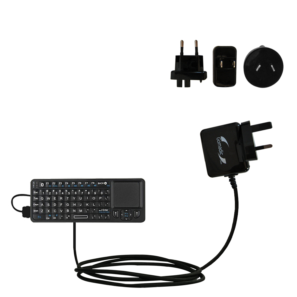 International Wall Charger compatible with the Rii Touch 240 Mini Keyboard
