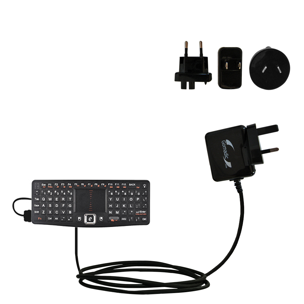 International Wall Charger compatible with the Rii Touch N7 Mini Keyboard