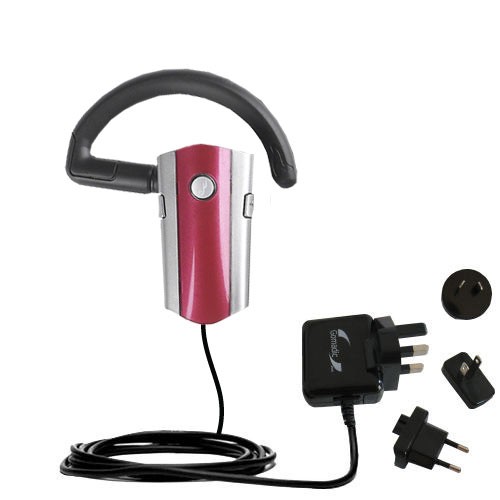 International Wall Charger compatible with the Rockfish RF-SH430 Bluetooth Headset