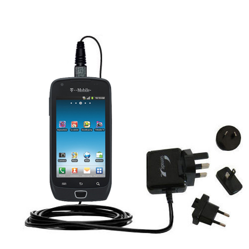International Wall Charger compatible with the Samsung Exhibit 4G