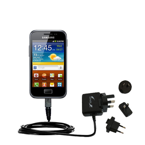 International Wall Charger compatible with the Samsung Galaxy Ace Plus