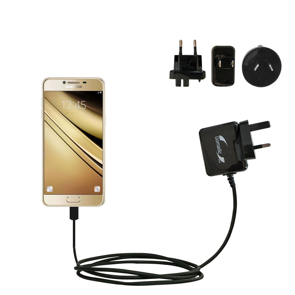 International Wall Charger compatible with the Samsung Galaxy C7