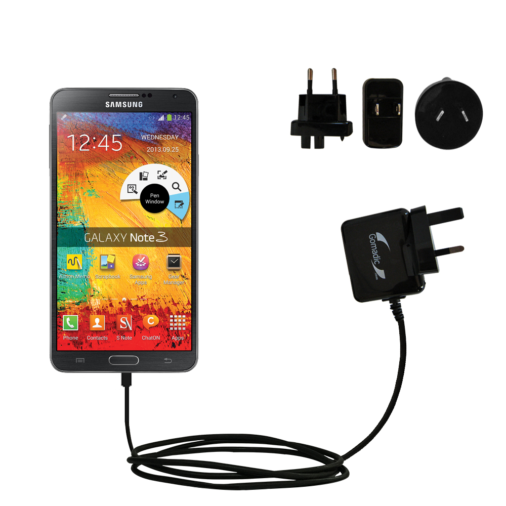 International Wall Charger compatible with the Samsung Galaxy Note 3 / Note III