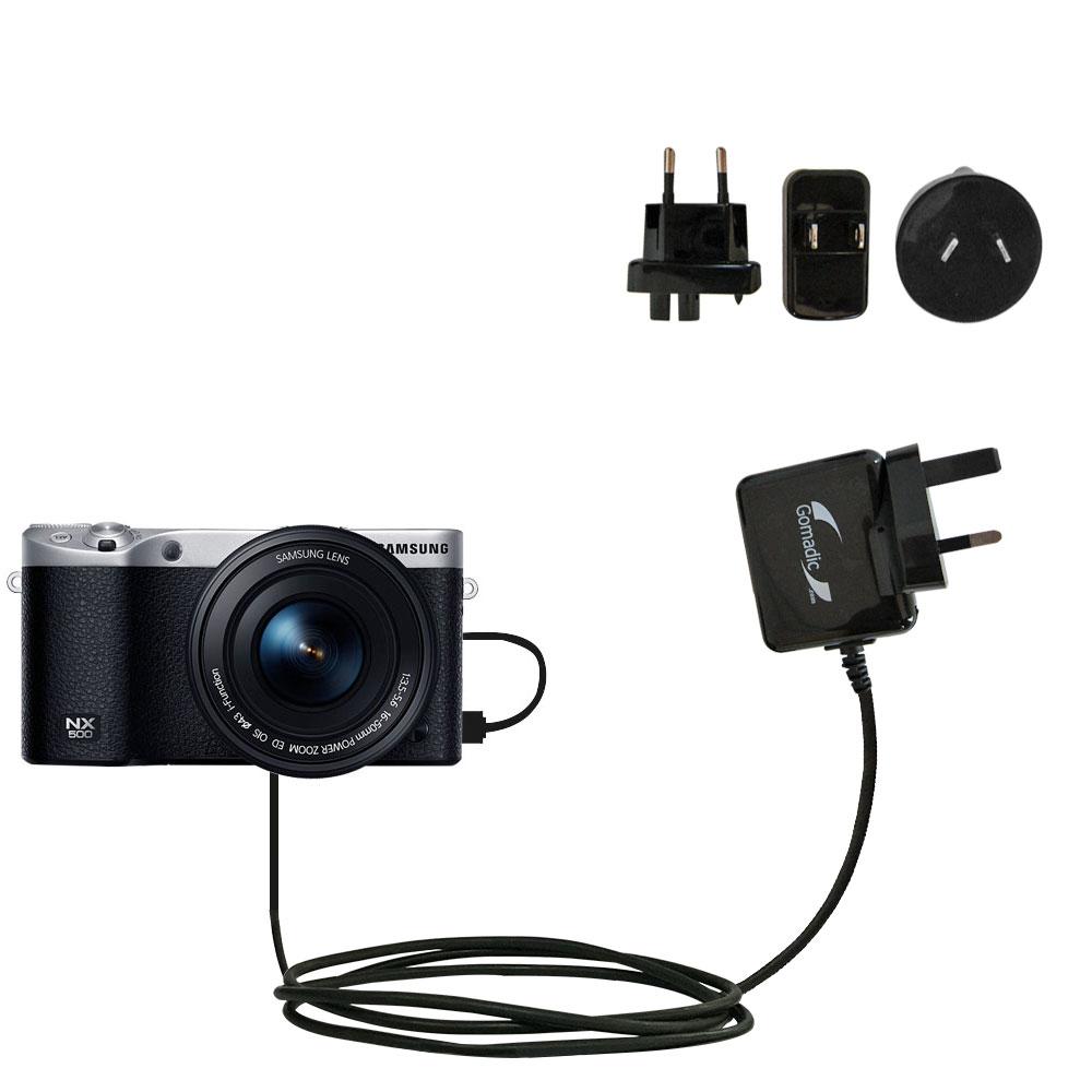 International Wall Charger compatible with the Samsung Galaxy NX500