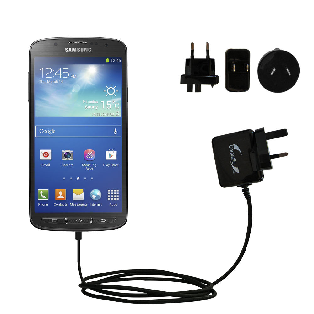 International Wall Charger compatible with the Samsung Galaxy S 4 Active