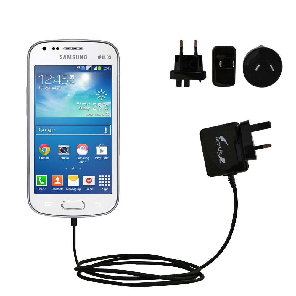 International Wall Charger compatible with the Samsung Galaxy S4 Mini
