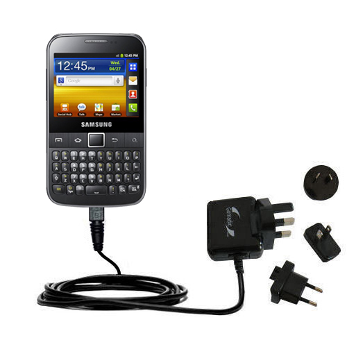 International Wall Charger compatible with the Samsung Galaxy Y Pro