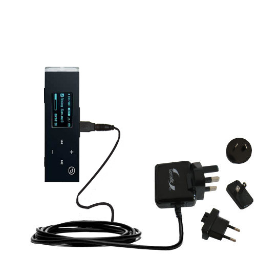 International Wall Charger compatible with the Samsung Yepp YP-U3JQB