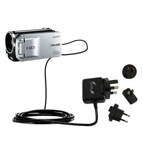 International Wall Charger compatible with the Sanyo Camcorder VPC-TH1
