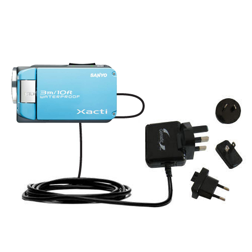 International Wall Charger compatible with the Sanyo Camcorder VPC-WH1