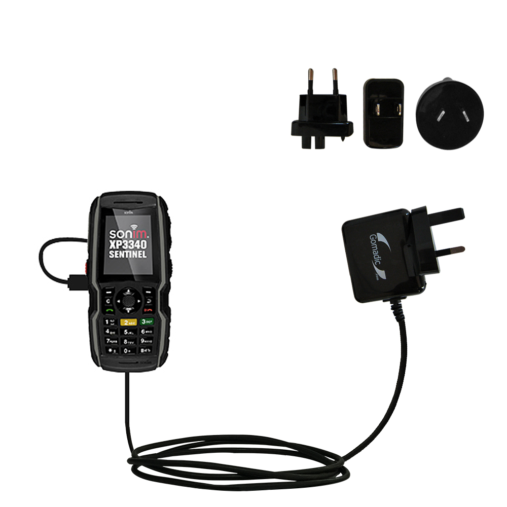 International Wall Charger compatible with the Sonim Sentinel XP3340