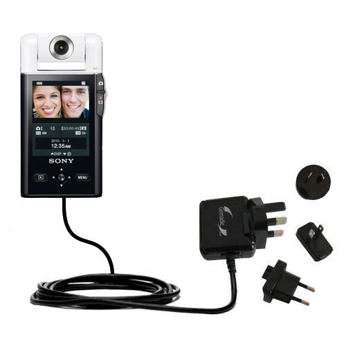 International Wall Charger compatible with the Sony bloggie MHS-PM5 Mobile HD Snap