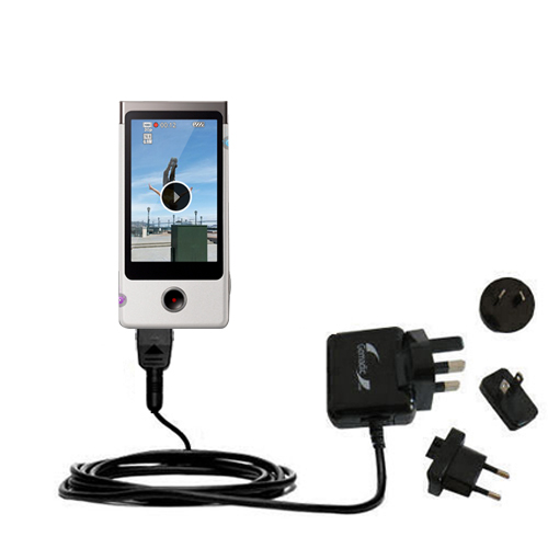 International Wall Charger compatible with the Sony Bloggie Touch MHS-TS10