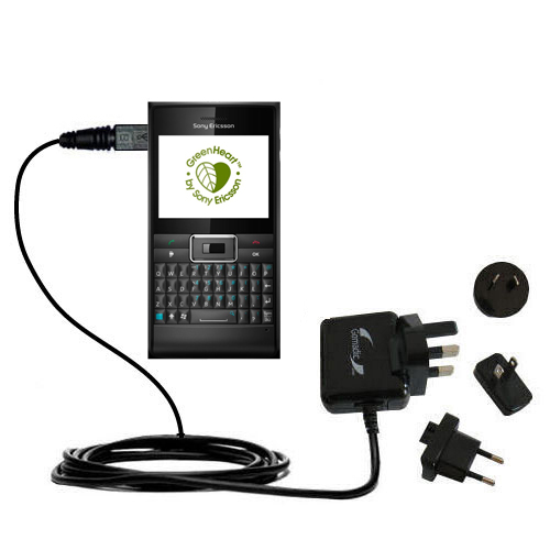 International Wall Charger compatible with the Sony Ericsson Aspen / Aspen A