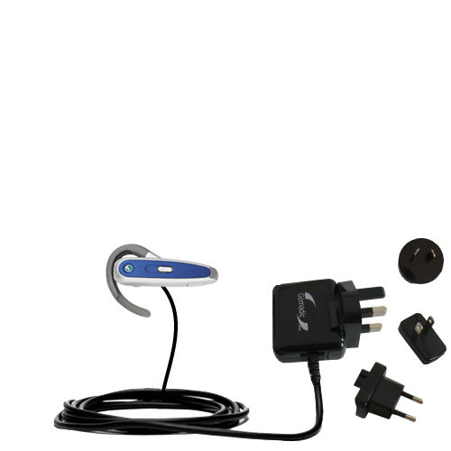 International Wall Charger compatible with the Sony Ericsson Bluetooth Headset HBH-602