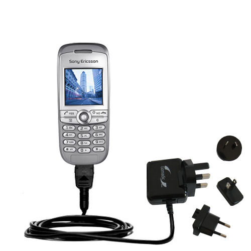 International Wall Charger compatible with the Sony Ericsson J210i
