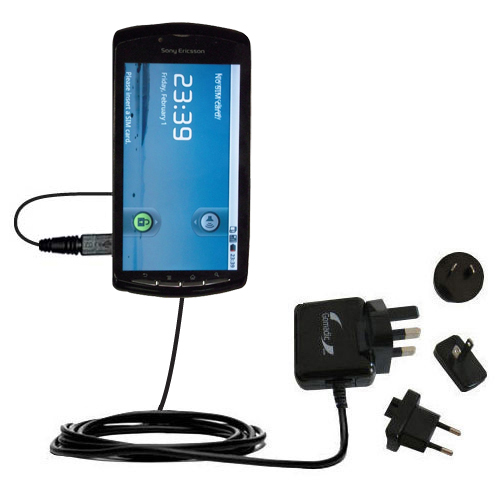 International Wall Charger compatible with the Sony Ericsson PlayStation Phone