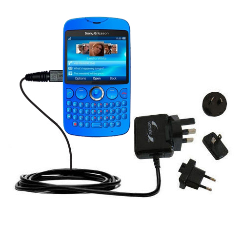 International Wall Charger compatible with the Sony Ericsson txt Pro