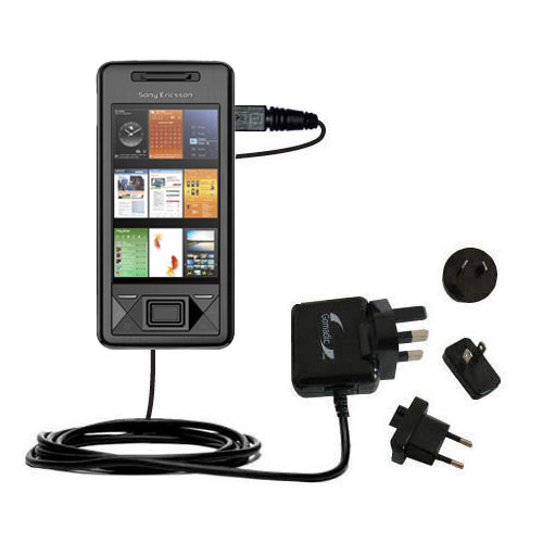 International Wall Charger compatible with the Sony Ericsson Xperia arc