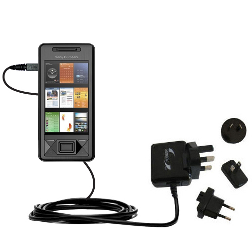 International Wall Charger compatible with the Sony Ericsson Xperia X1