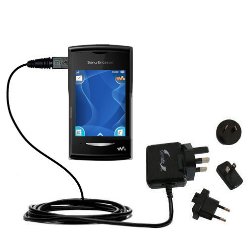 International Wall Charger compatible with the Sony Ericsson Yendo Yendo A