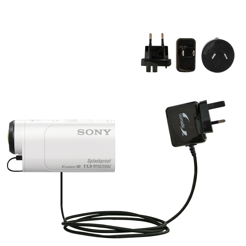 International Wall Charger compatible with the Sony HDR-AZ1 / AZ1