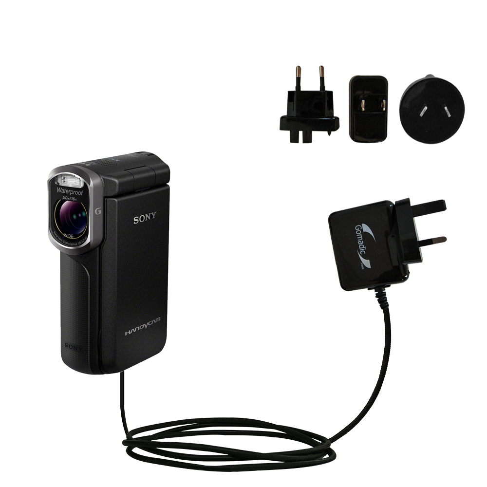 International Wall Charger compatible with the Sony HDR-GW77V/B / HDR-GW77