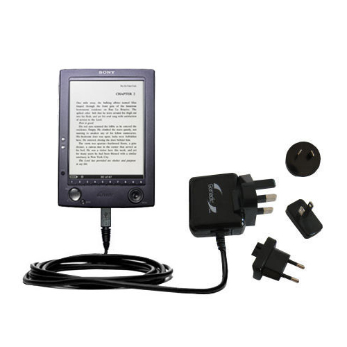 International Wall Charger compatible with the Sony PRS-500 Digital Reader Book