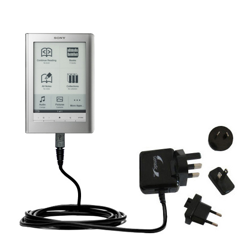 International Wall Charger compatible with the Sony PRS-600 Reader Touch Edition