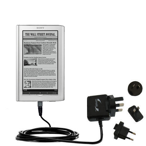 International Wall Charger compatible with the Sony PRS950 Reader Daily Edition