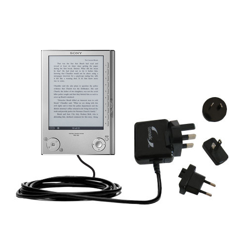 International Wall Charger compatible with the Sony Reader PRS-505